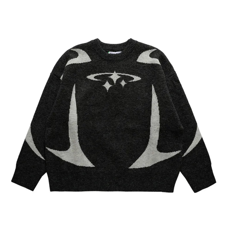 Vintage Knitwear Stars Graphic Crewneck