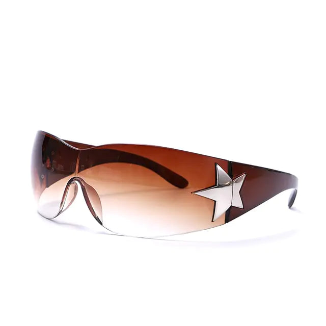 Designer Wraparound Sunglasses